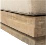 Basiclabel Muurbankje Incl. Kussens Balk Hout Naturel 87x107x66 - Thumbnail 2