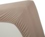 Beddinghouse jersey lycra hoeslaken 95% gebreide jersey katoen 5% lycra 1-persoons (90 100x200 220 cm) Taupe - Thumbnail 3