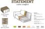 BePureHome Statement 3-Zits Bank Ecoleer Cognac 5 5x200x90 - Thumbnail 3