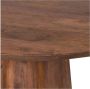 BePureHome Limit Eetkamertafel Mangohout Walnoot 76x130x130 - Thumbnail 3