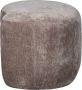 BePureHome Organische Poef Popular Chenille Taupe - Thumbnail 4