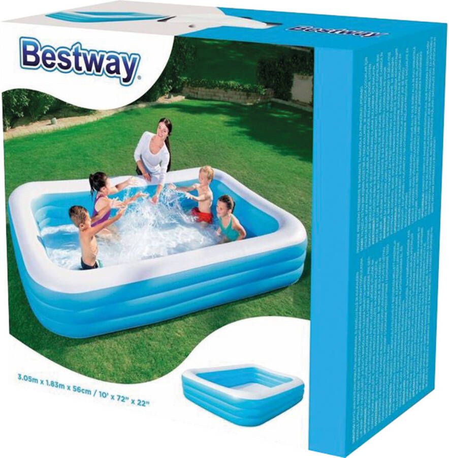 Bestway De Luxe De Luxe 3-rings opblaasbaar zwembad (305 cm)