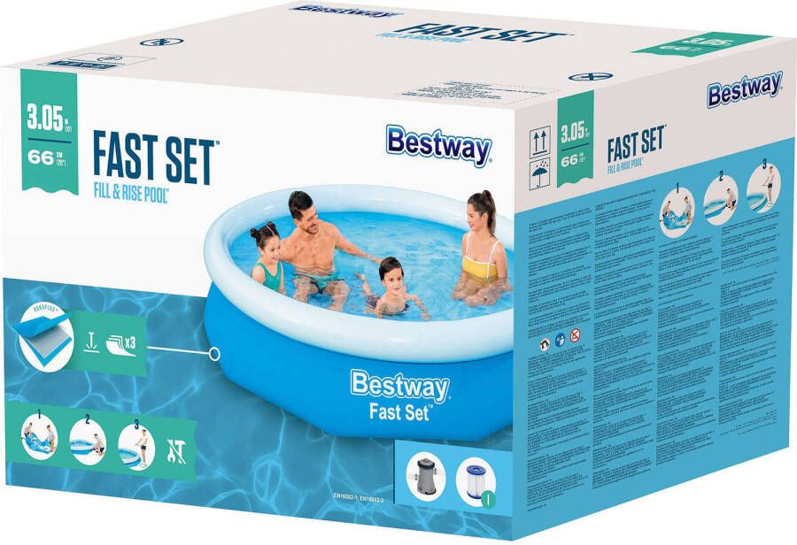 Bestway Fast Set Fast Set zwembad (diameter zwembad 305 cm)
