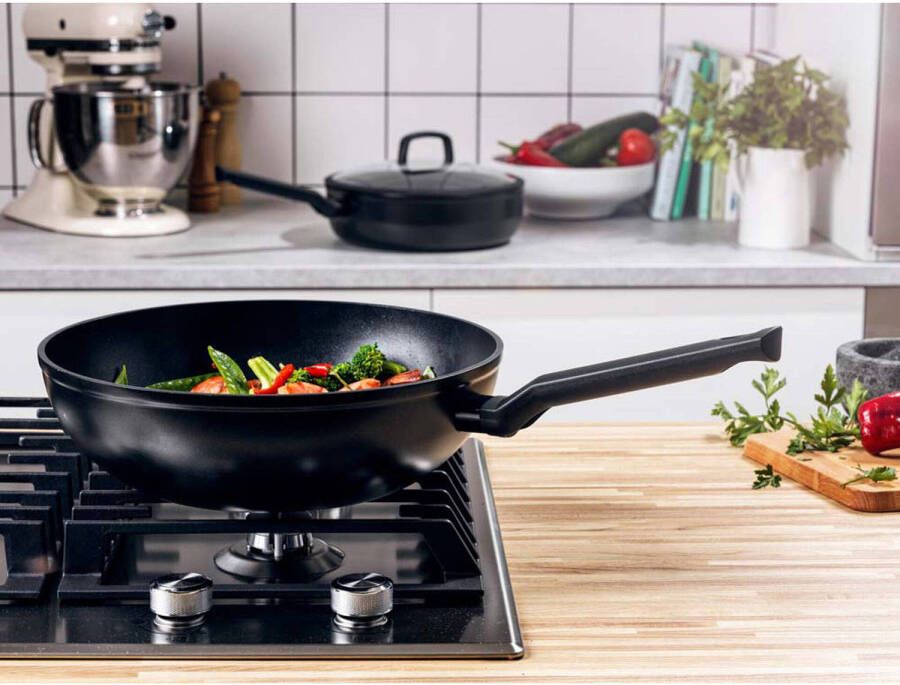 BK Wokpan Easy Induction Aluminium ø 30 cm 5 liter keramische anti-aanbaklaag