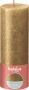 Bolsius Rustieke kaars Shimmer Metallic Goud 19cm – 4 stuks - Thumbnail 2