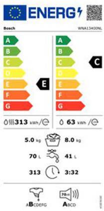 Bosch WNA13400NL wasdroogcombinatie