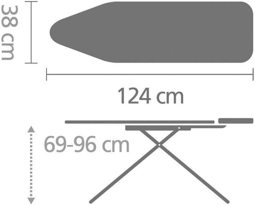 Brabantia B strijkplank (124x38 cm)