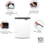 Brabantia Afvalemmer 12l Bo Staal White - Thumbnail 3