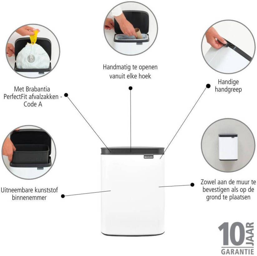 Brabantia afvalemmer (4L) (4 liter)