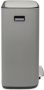 Brabantia Bo pedaalemmer 2 x 30 liter met 2 kunststof binnenemmer Mineral Concrete Grey - Thumbnail 2