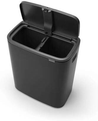 Brabantia Bo Touch Bin Prullenbak 2 x 30 l Matt Black