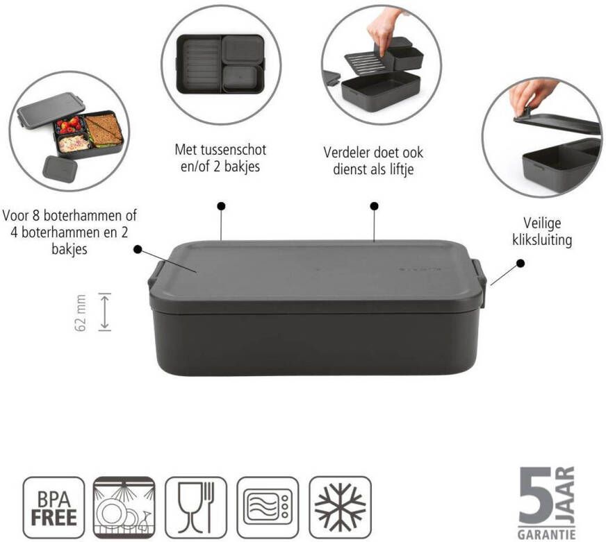 Brabantia Make & Take Bento Lunchbox incl Bentobox- Kunststof