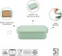 Brabantia Make & Take Lunchbox Medium Kunststof Jade Green - Thumbnail 3