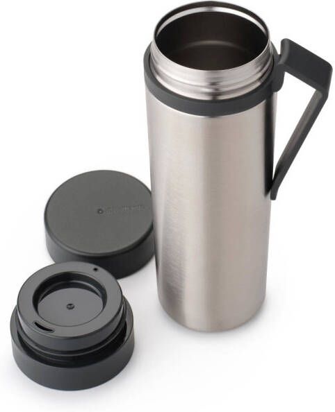 Brabantia Make & Take thermosfles 0 5 liter Dark Grey