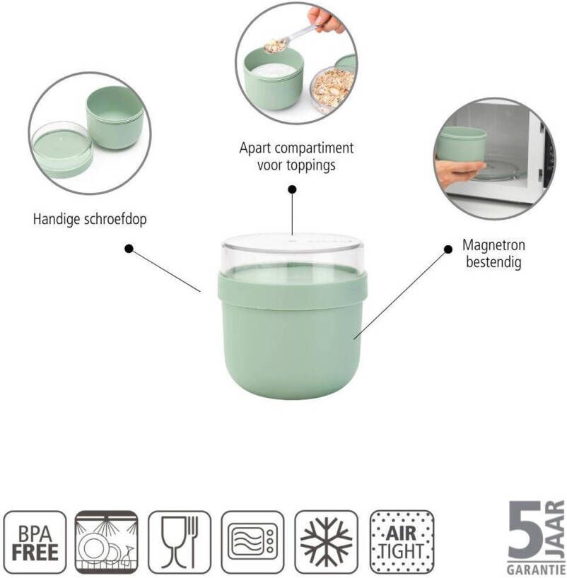 Brabantia Make & Take Make & Take Yoghurt beker to go (500 ml) Kunststof
