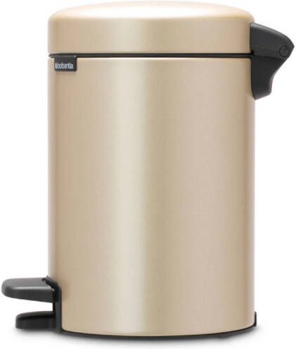 Brabantia NewIcon pedaalemmer 3L met kunststof binnenemmer Metallic Gold