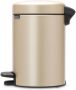 Brabantia newIcon pedaalemmer 3 liter met kunststof binnenemmer Champagne - Thumbnail 3