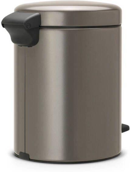 Brabantia NewIcon pedaalemmer 5L met kunststof binnenemmer Matt Steel