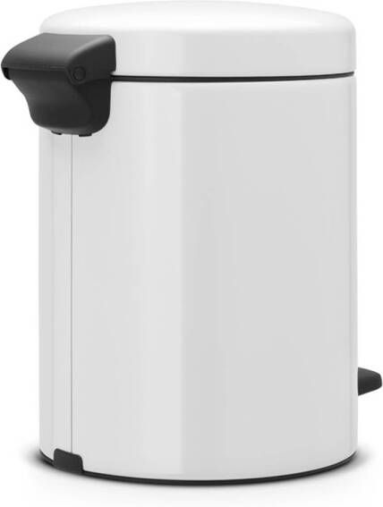 Brabantia NewIcon pedaalemmer 5L met kunststof binnenemmer White