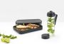 Brabantia Make & Take breakset 2-delig kunststof (waterfles met zeef lunchbox plat) Dark Grey - Thumbnail 3