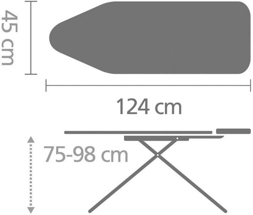 Brabantia Perfect Flow C strijkplank (124x45 cm)