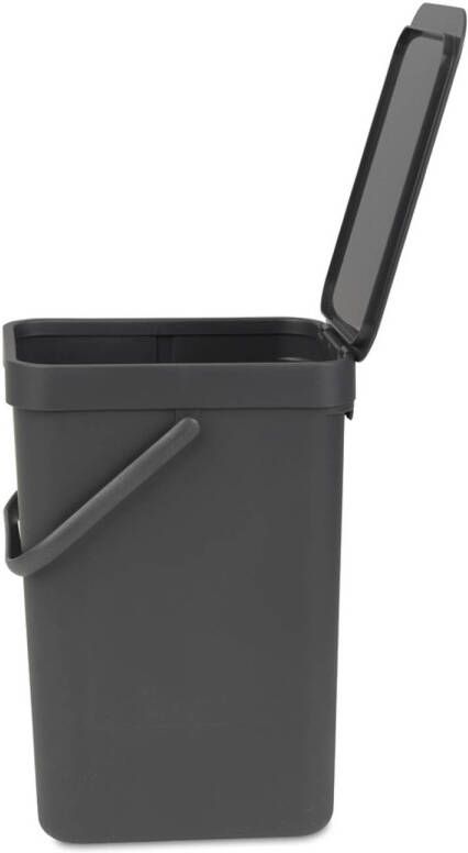 Brabantia Sort & Go afvalemmer 12L Dark Grey