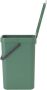 Brabantia Sort & Go Afvalemmer Opberger 12 L Groen - Thumbnail 3