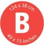 Brabantia Fresh Breeze Strijkplankhoes B 124 x 38 cm Complete set - Thumbnail 3