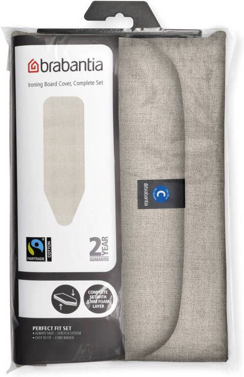 Brabantia strijkplankhoes C 124 x 45 cm Complete Set Denim Grey