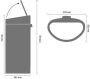 Brabantia Touch Bin afvalemmer 40 liter met kunststof binnenemmer Soft Beige - Thumbnail 3