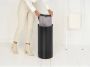 Brabantia Wasmand met Deksel 35 l Matt Black Dark Grey - Thumbnail 5