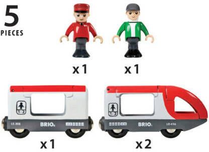 Brio houten Rode passagierstrein 33505