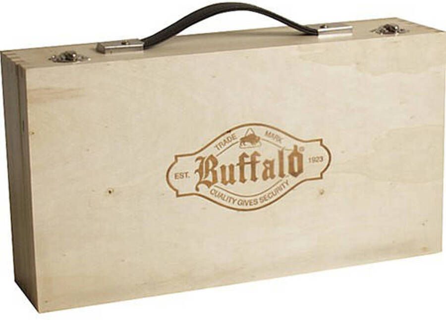 Buffalo Jeu de Boules set metaal (8st.) in houten doos