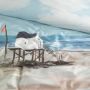 Cinderella Ameland Dekbedovertrek 1 Persoons Satijn 140 x 200 220 cm Blauw - Thumbnail 2