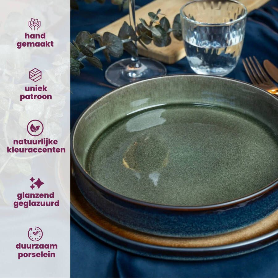 Cosy & Trendy Serviesset Quintana Green 18-Delig