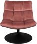 Dutchbone Fauteuil 'Bar' Velvet kleur Roze - Thumbnail 3