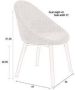 Dutchbone Fenna Eetkamerstoelen Beige Set van 2 - Thumbnail 5