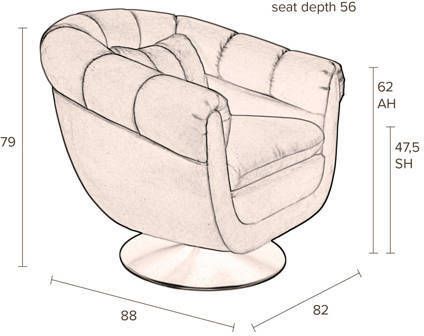 Dutchbone fauteuil Member