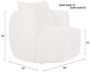 Dutchbone Fauteuil Rocca Geweven stof Latte - Thumbnail 2