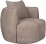 Dutchbone Fauteuil Rocca Geweven stof Cappuccino - Thumbnail 3