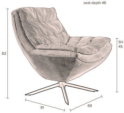 Dutchbone fauteuil Vince