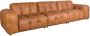 Dutchbone Hackman 4 5-zitsbank Leer Cognac Bruin - Thumbnail 2