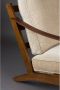 Dutchbone Fauteuil Washington Mangohout en geweven stof Beige - Thumbnail 2