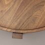 Dutchbone Salontafel Shane Acaciahout 59cm Bruin Rond - Thumbnail 3