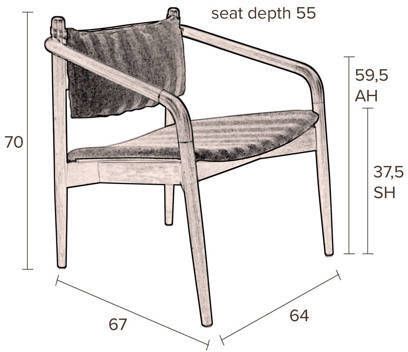 Dutchbone fauteuil Torrance