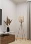 EGLO Romazzina Vloerlamp E27 metaal- driepoot 140 cm Zandkleur - Thumbnail 4