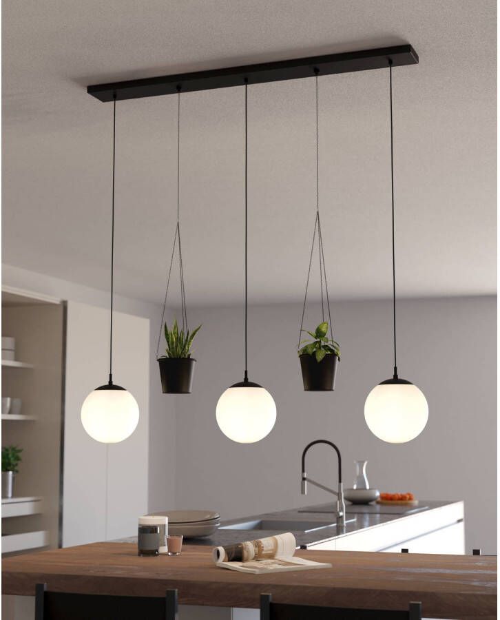EGLO Rondo 3 Hanglamp E27 121 cm Zwart Wit