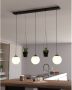 EGLO Hanglamp Rondo 3 Hanglamp in zwart van staal excl. E27 40W (1 stuk) - Thumbnail 4