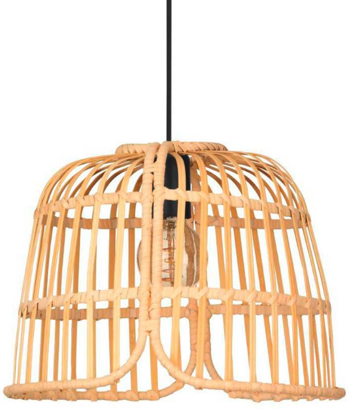 EGLO Glyneath Hanglamp - E27 - Ø 37 5 cm - Zwart Hout