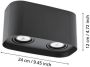 EGLO Connect.z Caminales-Z Smart Plafondlamp - GU10 - 24 cm - Zwart - Instelbaar RGB & wit licht - Dimbaar - Zigbee - Thumbnail 8